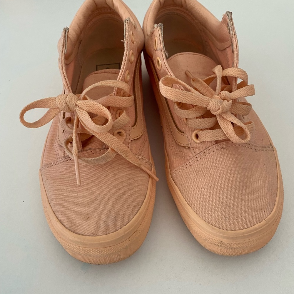 Arctic orange old school vans